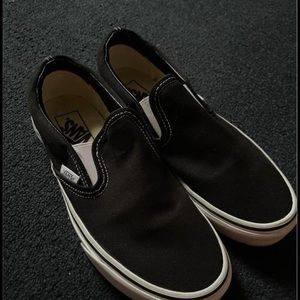 Black slip on vans